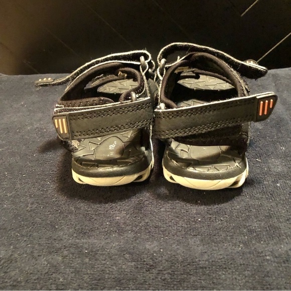 2 for $10 - George Black Velcro Strap Sandals - Picture 4 of 5